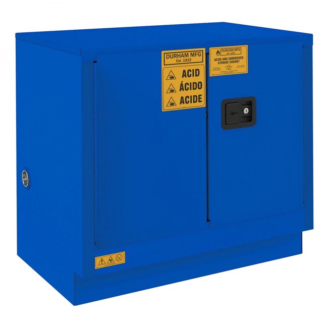 DURHAM MFG 1022UCM-293T Corrosive Storage, 22 Gallon, Manual