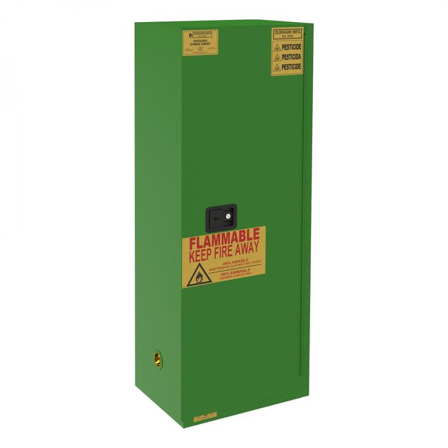 DURHAM MFG 1024M-83T Pesticide Storage Cabinet, 24 Gallon