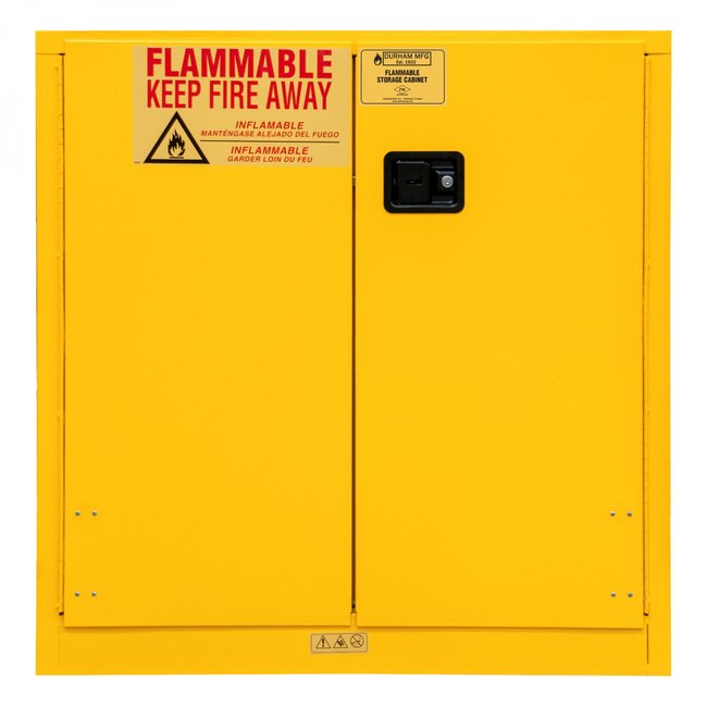 DURHAM MFG 1030M-50 Flammable Storage, 30 Gallon, Manual