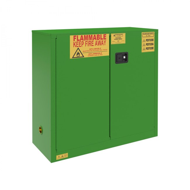 DURHAM MFG 1030M-83T Pesticide Storage Cabinet, 30 Gallon