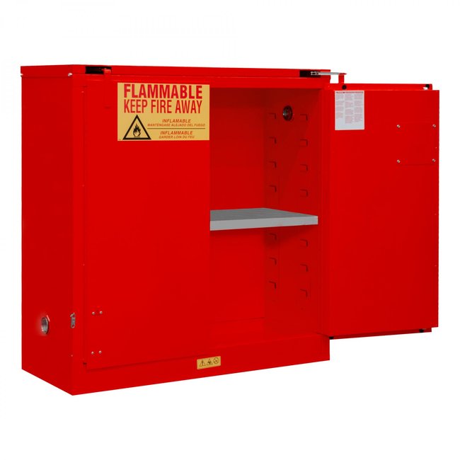 DURHAM MFG 1030S-17 Flammable Storage, 30 Gallon, Self Close