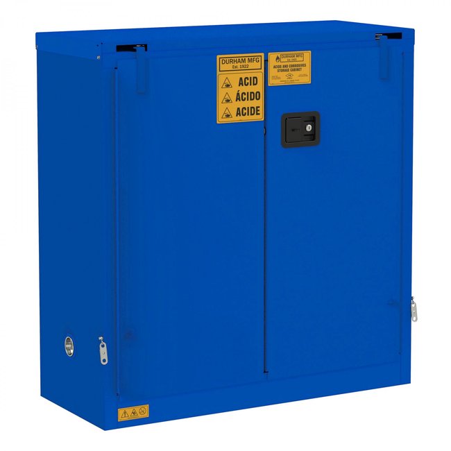 DURHAM MFG 1030S-293T Corrosive Storage, 30 Gallon, Self Close