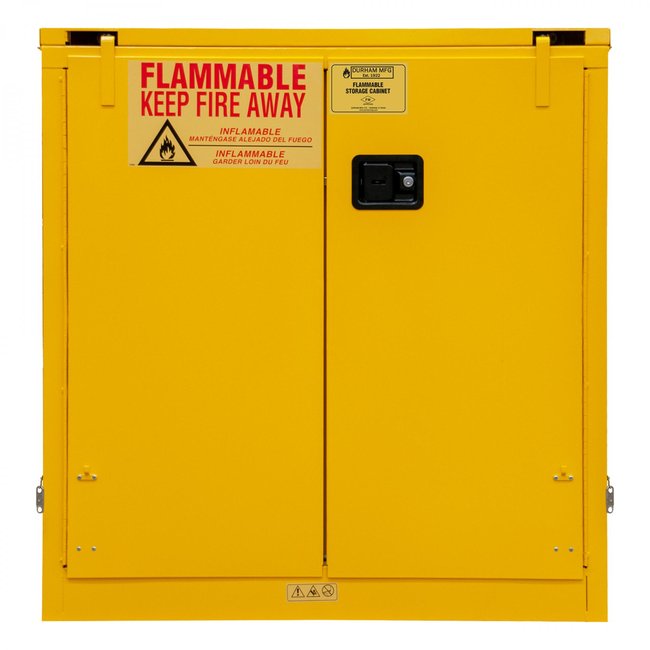 DURHAM MFG 1030S-50 Flammable Storage, 30 Gallon, Self Close