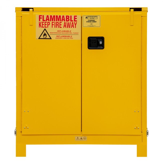 DURHAM MFG 1030SL-50 Flammable Storage, 30 Gallon, Self Close