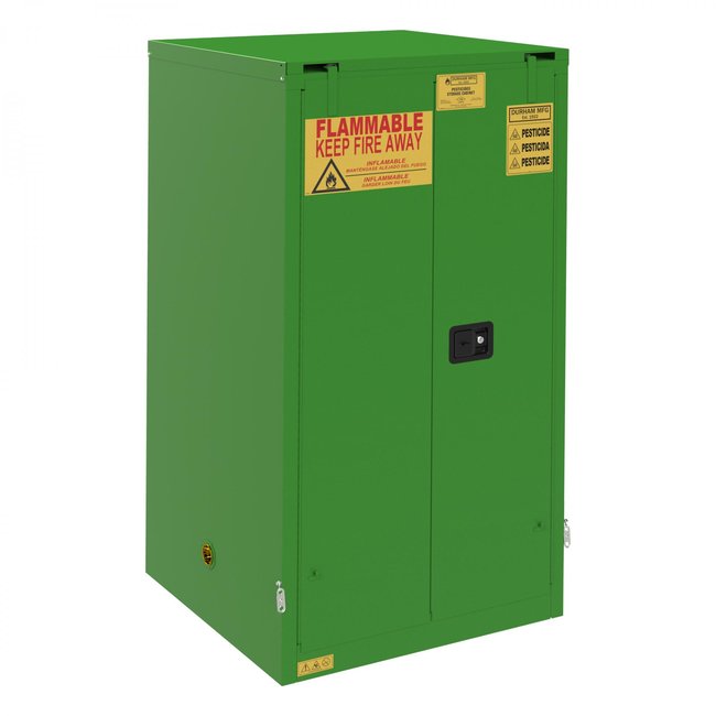 DURHAM MFG 1060S-83T Pesticide Storage Cabinet, 60 Gallon