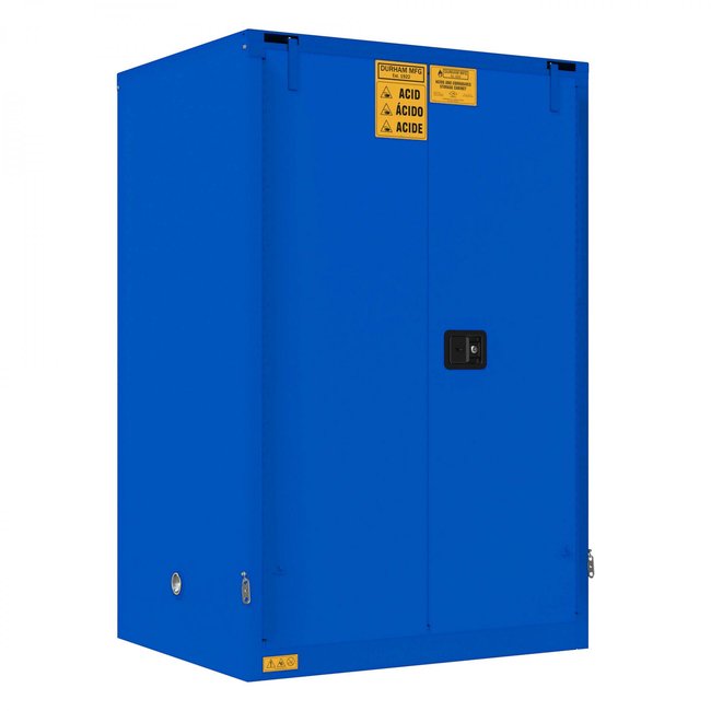 DURHAM MFG 1090S-293T Corrosive Storage, 90 Gallon, Self Close