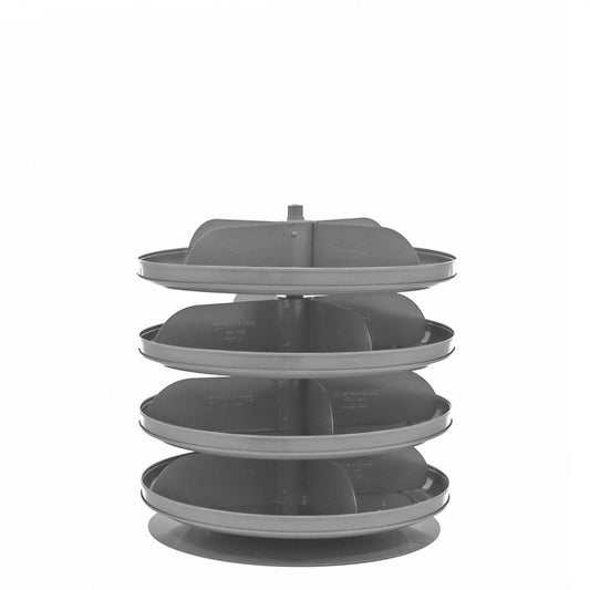 DURHAM MFG 1104-95 17 in. Revolving Rotabin, 4 Shelves
