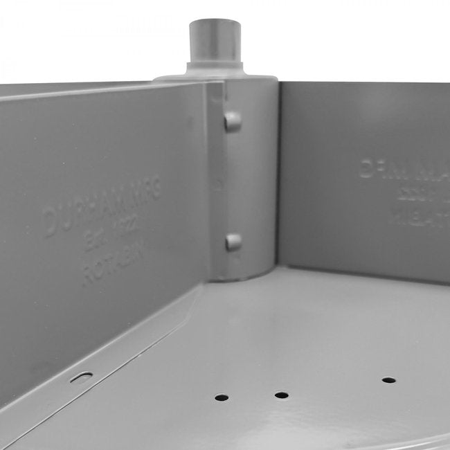 DURHAM MFG 1104-95 17 in. Revolving Rotabin, 4 Shelves