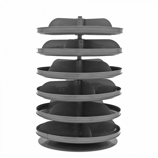 DURHAM MFG 1106-95 17 in. Revolving Rotabin, 6 Shelves