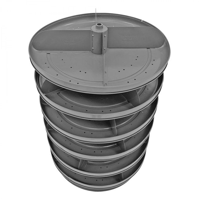 DURHAM MFG 1106-95 17 in. Revolving Rotabin, 6 Shelves