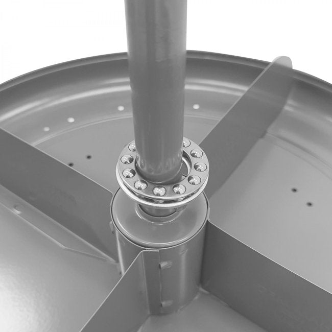 DURHAM MFG 1106-95 17 in. Revolving Rotabin, 6 Shelves