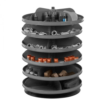 DURHAM MFG 1106-95 17 in. Revolving Rotabin, 6 Shelves