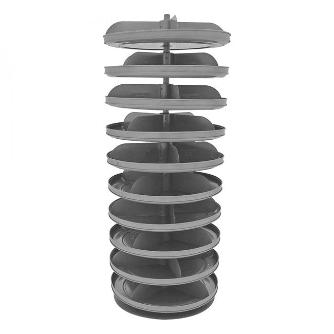 DURHAM MFG 1110-95 17 in. Revolving Rotabin, 10 Shelves
