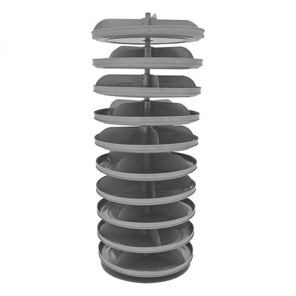 DURHAM MFG 1110-95 17 in. Revolving Rotabin, 10 Shelves