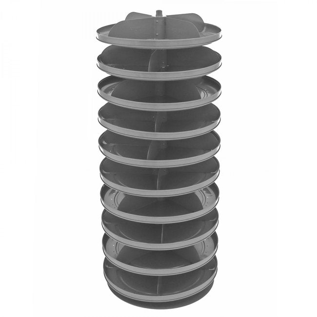 DURHAM MFG 1110-95 17 in. Revolving Rotabin, 10 Shelves