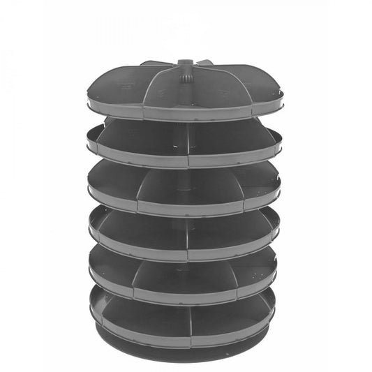 DURHAM MFG 1206-95 28 in. Revolving Rotabin, 6 Shelves