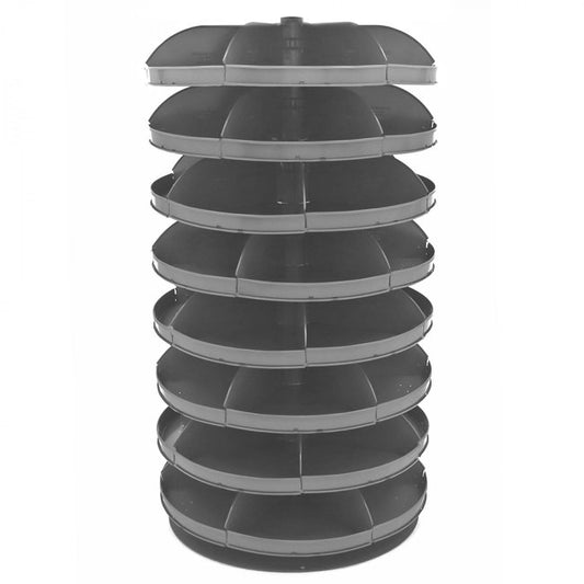 DURHAM MFG 1208-95 28 in. Revolving Rotabin, 8 Shelves