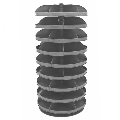 DURHAM MFG 1209-95 28 in. Revolving Rotabin, 9 Shelves