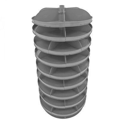 DURHAM MFG 1209-95 28 in. Revolving Rotabin, 9 Shelves