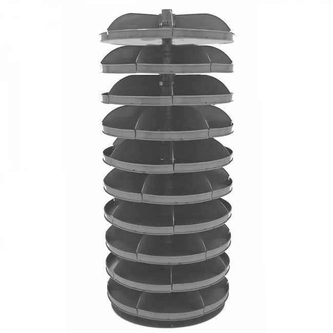DURHAM MFG 1210-95 28 in. Revolving Rotabin, 10 Shelves