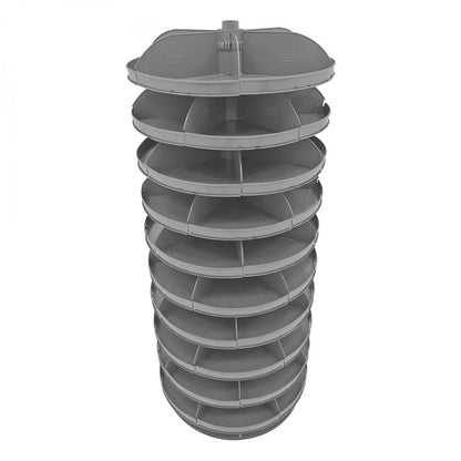 DURHAM MFG 1210-95 28 in. Revolving Rotabin, 10 Shelves