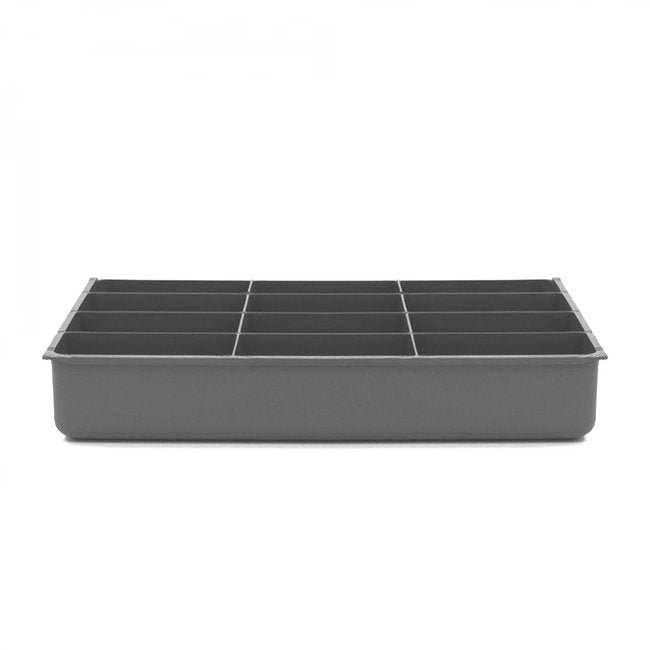 DURHAM MFG 124-95-12-IND Large, 12 Compartment Insert, Gray