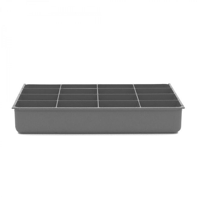 DURHAM MFG 124-95-16-IND Large, 16 Compartment Insert, Gray