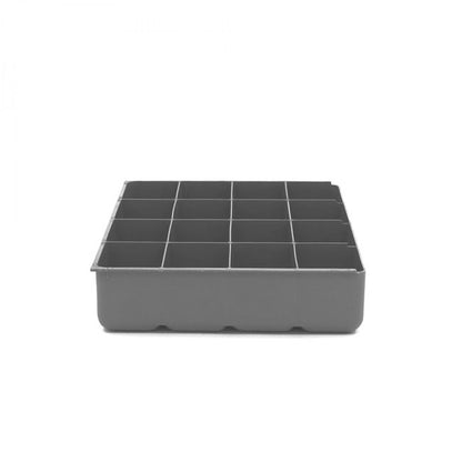 DURHAM MFG 124-95-16-IND Large, 16 Compartment Insert, Gray