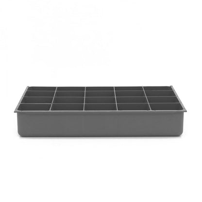 DURHAM MFG 124-95-20-IND Large, 20 Compartment Insert, Gray