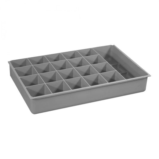 DURHAM MFG 124-95-21-IND Large, 21 Compartment Insert, Gray