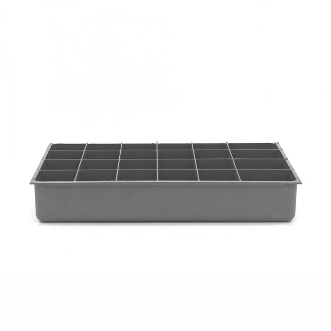 DURHAM MFG 124-95-24-IND Large, 24 Compartment Insert, Gray