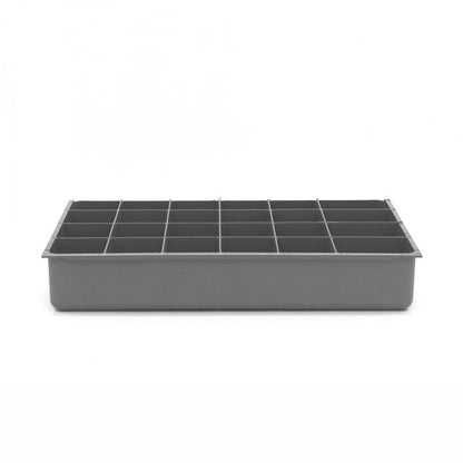 DURHAM MFG 124-95-24-IND Large, 24 Compartment Insert, Gray