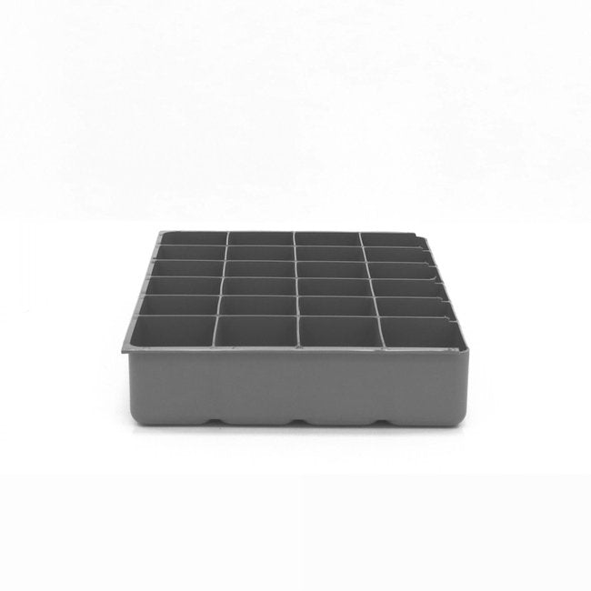DURHAM MFG 124-95-24-IND Large, 24 Compartment Insert, Gray