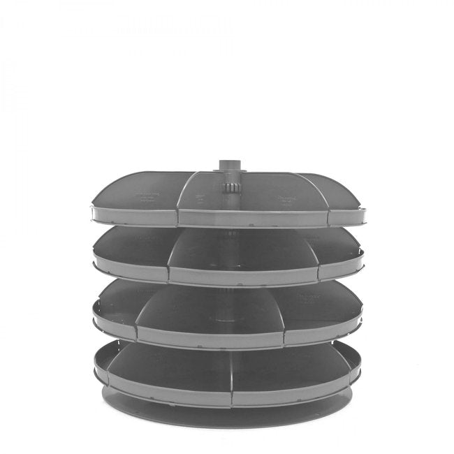 DURHAM MFG 1304-95 34 in. Revolving Rotabin, 4 Shelves