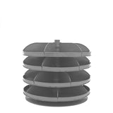 DURHAM MFG 1304-95 34 in. Revolving Rotabin, 4 Shelves