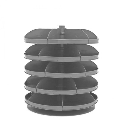 DURHAM MFG 1305-95 34 in. Revolving Rotabin, 5 Shelves