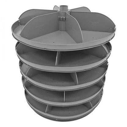 DURHAM MFG 1305-95 34 in. Revolving Rotabin, 5 Shelves