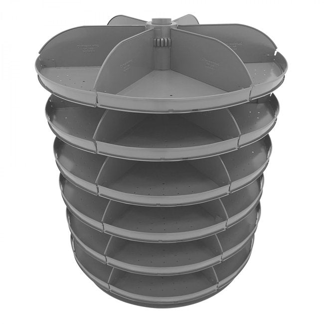 DURHAM MFG 1306-95 34 in. Revolving Rotabin, 6 Shelves