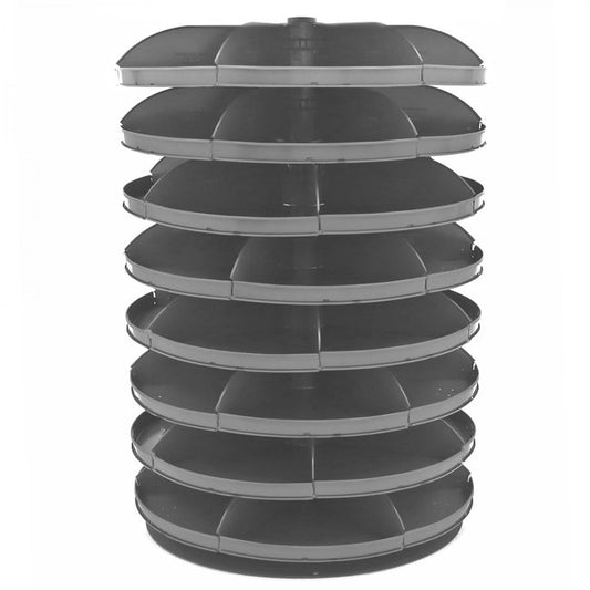 DURHAM MFG 1308-95 34 in. Revolving Rotabin, 8 Shelves
