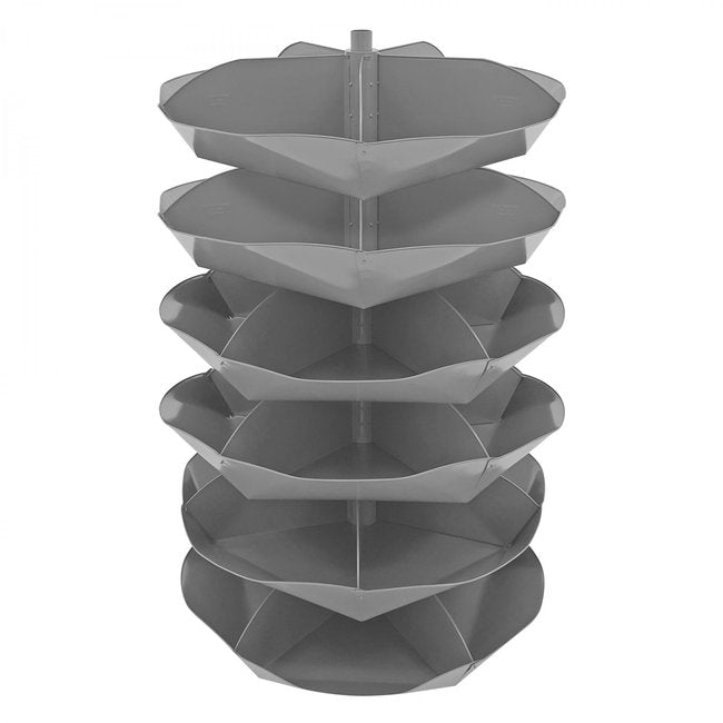 DURHAM MFG 1506-95 44 in. Revolving Rotabin, 30 Compartments