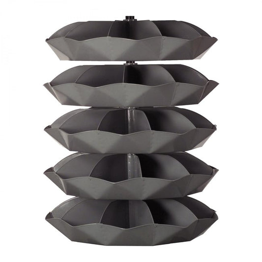 DURHAM MFG 1535-95 44 in. Revolving Rotabin, 50 Compartments