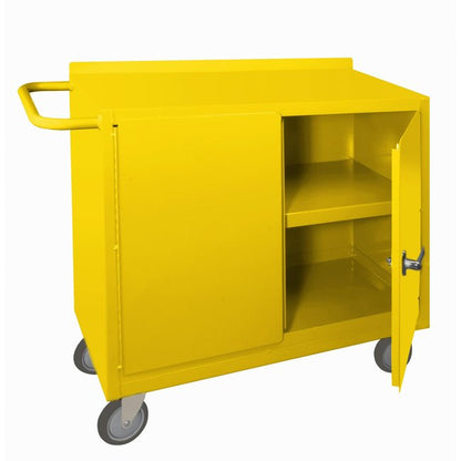 DURHAM MFG 2210-50 Spill Control Cart, 1 Shelf, Yellow