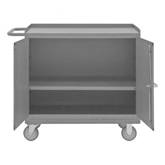 DURHAM MFG 2210A-LU-95 Mobile Bench Cabinet, 1 Shelf