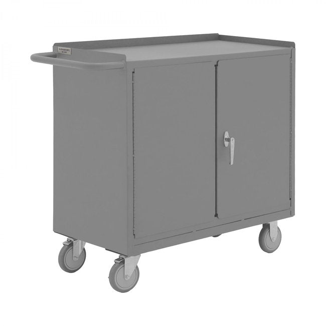 DURHAM MFG 2210A-LU-95 Mobile Bench Cabinet, 1 Shelf
