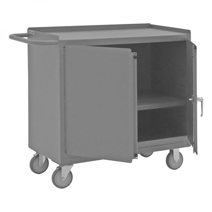 DURHAM MFG 2210A-LU-95 Mobile Bench Cabinet, 1 Shelf