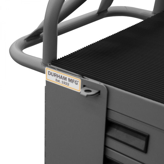 DURHAM MFG 2211-DLP-6DR-RM-9B-95 Maintenance Cart, 6 Drawer, 9 Yellow Bin