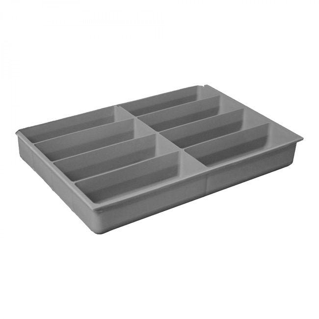 DURHAM MFG 229-95-08-IND Small, 8 Compartment Insert, Gray