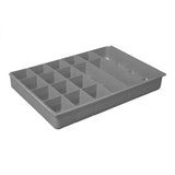 DURHAM MFG 229-95-17-IND Small, 17 Compartment Insert, Gray