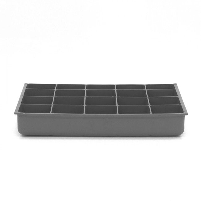 DURHAM MFG 229-95-20-IND Small, 20 Compartment Insert, Gray