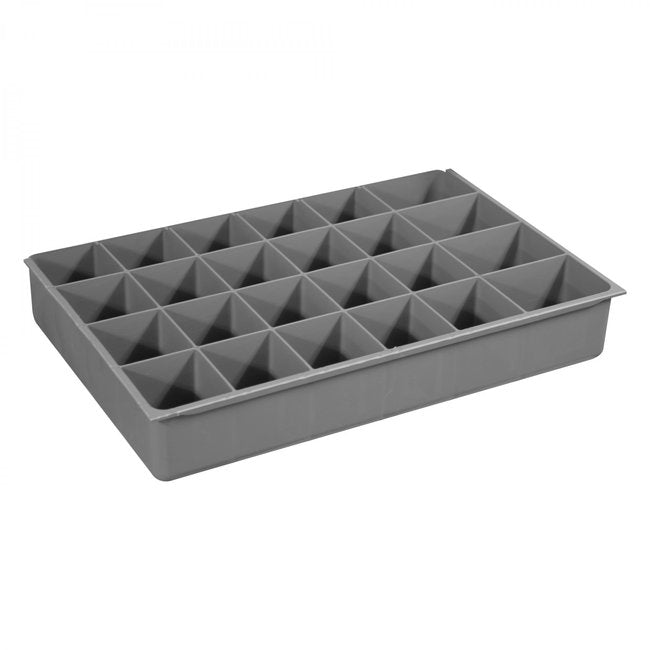 DURHAM MFG 229-95-24-IND Small, 24 Compartment Insert, Gray